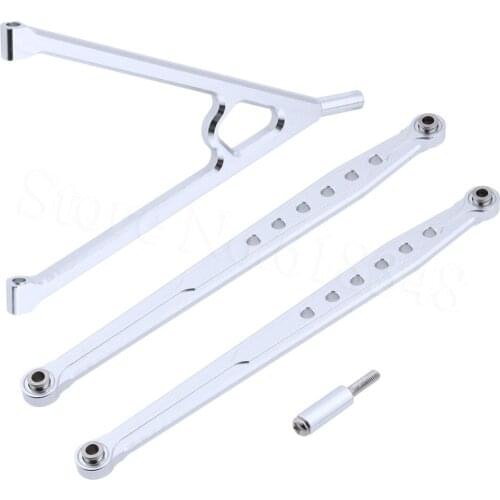 5x Aluminum Rear Links Rod Chassis & Bracket Linkage Set Metal For AXIAL SCX10 Upgrade Parts Wholesale