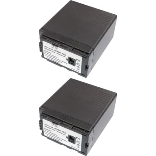 2Pc 7.2V 6000mAh VW-VBG6 Li-ion Battery VW VBG6 VWVBG6 Rechargeable Camera Battery for Panasonic AG-HMC154ER HMC154GK AG-HMC154P