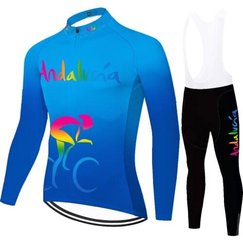 Andalucia Summer Spirng Tenue Velo Homme Equipamento Tricota Maillot Ropa Completo Ciclismo Estivo Mallots Ciclismo Hombre