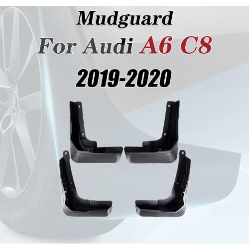Car Mudflap for Audi A6 C8 5th 5 Gen Saloon S-Line Sport 2019~2020 Front Rear Fender Mud Guard Splash Flaps Mudguard Accessories