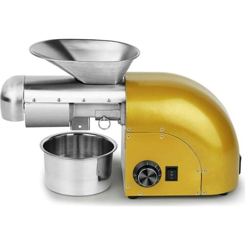 Household Stainless Steel Oil Presser with Roasting Frying Function Automatic Commercial Hot and Cold Oil Pressing Machine