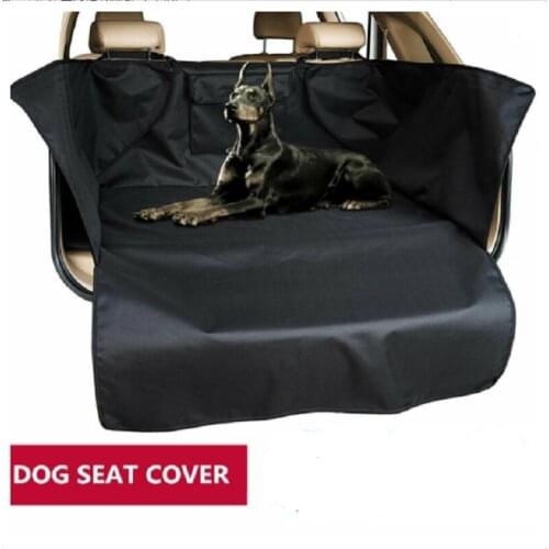 Black Car Seat Dog Pet Safety Protector Cover Rear Seat Hammock Seat Cushion Pad Waterproof Durable Van SUV Car Accessories