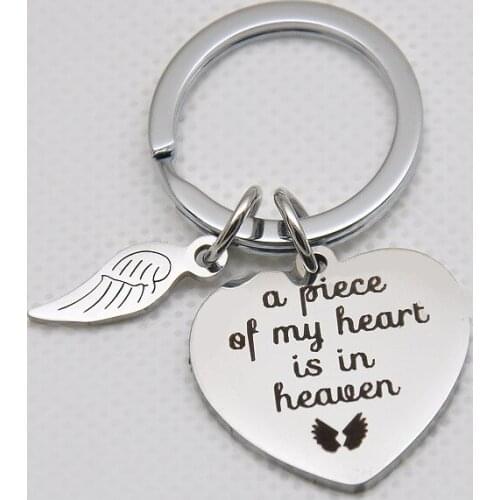 CIBOCIBO Classic Keychain Men A Piece Of My Heart Keyring Bag Unisex Letter Color Key Chain Pendant Charm Gift For Lover Llavero