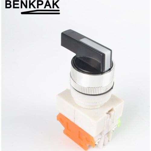 Long lever push button switch,3position self-locking