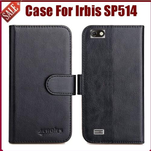 Hot Sale! Irbis SP514 Case New Arrival 6 Colors High Quality Flip Leather Protective Phone Cover For Irbis SP514 Case