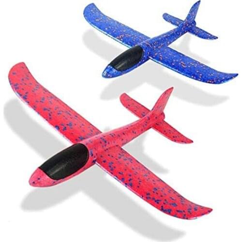 1Pc Foam Toys, 12.4" Throwing Foam Plane, 3 Flight Mode Glider Plane, Flying Toy for Kids, Gifts for 3 4 5 6 7 Year