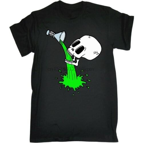 Skull It Skeleton Drinking T-Shirt Death Metal Stag Do Beer Party Birthday Classic Unique Tee Shirt