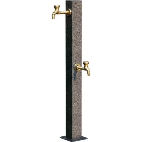 Stainless steel faucet, long double-headed column, outdoor courtyard antifreeze vertical faucet