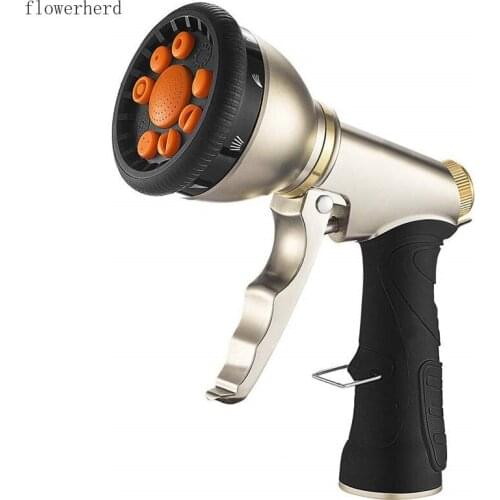 Metal Garden Car Wash Tool Zinc Alloy Multi-function High-pressure Water Gun Garden Hose Spray Gun Garden Sprayer Watet Spray