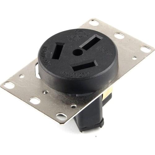 New American 50A NEMA L10-50R Australia Generator AU panel mounted outlet Anti-off industrial power socket inline wire connector