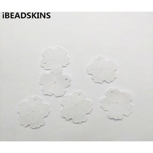 New arrival! 28x29mm 540pcs Clear Frosted acrylic Flower Shape beads for Necklace,Earrings parts,hand Made Jewelry DIY