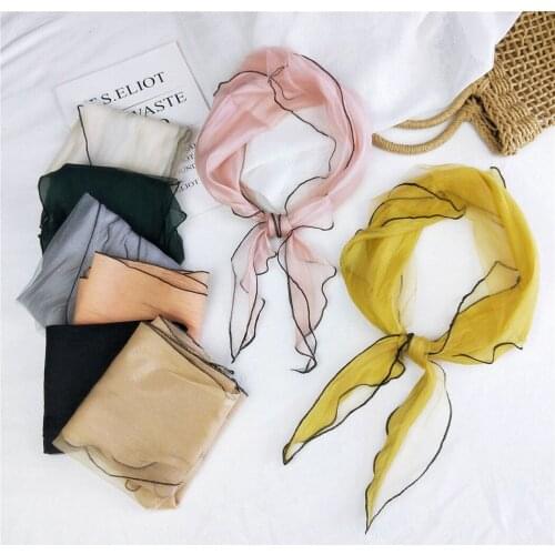 New Arrival Girls Autumn Bandana Neckerchief Breathable Novelty Neck Scarf Neckerchief Scarf For Women