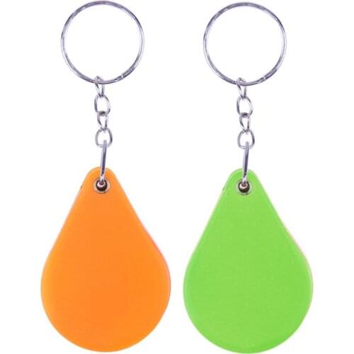 New Arrival 10X Plastic Mini Magnifier Reading Glass Folding Keychain Handheld Magnifying Loupe Key Parts