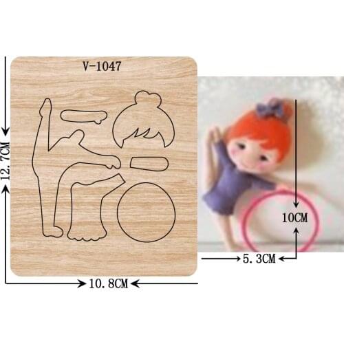 New Gymnastic girl wooden dies cutting dies for scrapbooking /Multiple sizes /V-1047