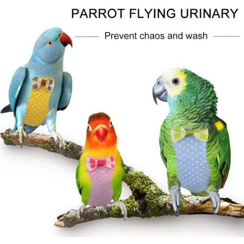New Parrots Diapers Birds Flight Suits Nappy for Parrots Birds Flying Pet Clothes Accessories Three Colors Can Choose