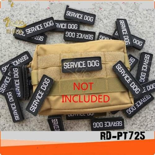 50 pcs/lot Most Free Shipping Embroidery Patches Tactical Militar Letter Service Dog Chapter for Dogs Pet Vest Wholesale