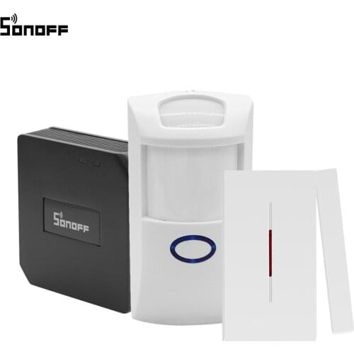 Sonoff RF Bridge Wifi 433MHZ Remote controlle Motion Sensor Door Window Wireless Detector Smart Home Security Alarm System Alexa