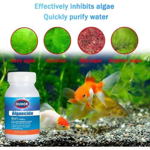 Algae Repellent Agent Tank Aquarium Moss Remover Aquarium Swimming Pool Cleaning Effervescent Tablets Algae Removal Algae Tablet