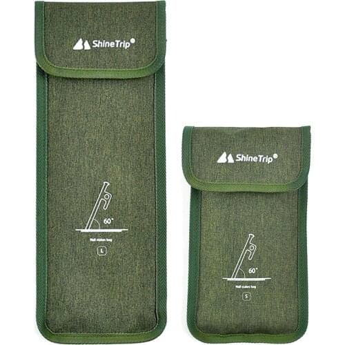 High Quality Outdoor Camping Tent Pegs Bag Oxford Cloth Hammer Wind Rope Tent Nail Storage Pouch Travelling For 20cm 30cm