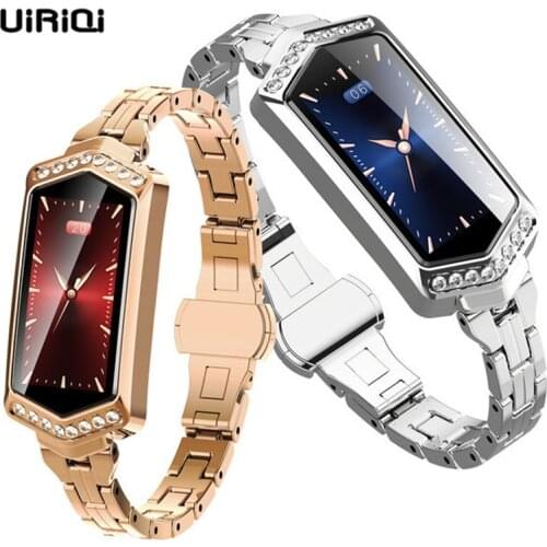 UiRiQi Smart Watch Women Fitness Bracelet Heart Rate Tracker Monitor Blood Pressure Smartwatch Band Best Gift For Ladies Women