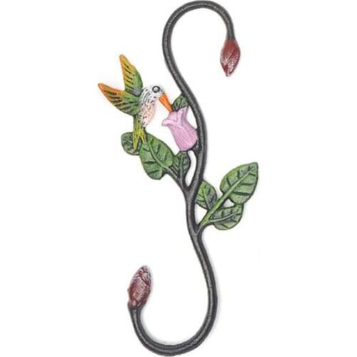 Catcher Grip Hook Hangers Colorful Decor Courtyard Garden Hanging Basket For Flower Pot Cast Iron Art Painted S Type Hooks