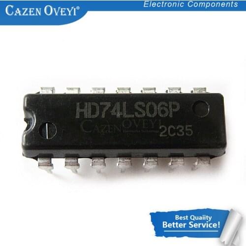 10pcs/lot SN74LS06N DIP-14 SN74LS06 DIP 74LS06N 74LS06 In Stock