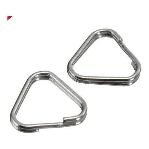 10pcs Metal Triangle Rings Split Camera Strap Hook Replacement Part Accessory