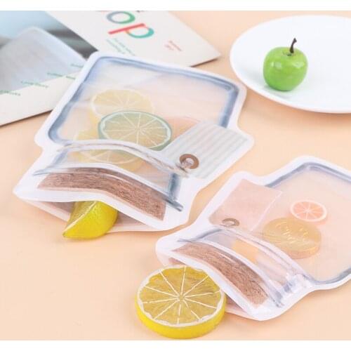 10pcs Reusable Jar Bags Bottles Nuts Candy Cookies Zipper Bag Seal Food Storage