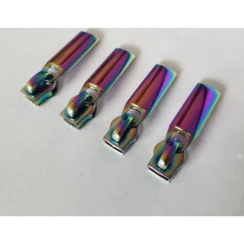 2PCS #5 Metal Colorful Zipper Pull Zip Head For Repair Kits DIY Sewing Craft Accessories Bags Garment Zipper Supplies