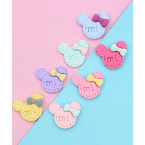 20pcs A2 Resin cute Headwear Cabochon Flatback Parts Diy Phone Shell Craft Scrapbooking Decoration For kawaii Embellishments