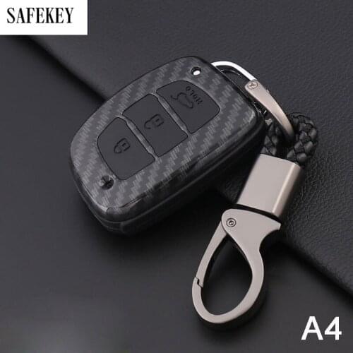 Carbon Fiber Silicone Car Key Fob Cover Case For Hyundai solaris 2017 Tucson Creta ix25 i10 i20 i30 Verna Mistra Elantra 2015