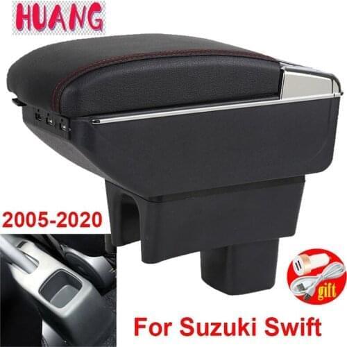 For Suzuki Swift 2005 - 2021 Center Centre Console Storage Arm Rest Rotatable Box Armrest 2006 2007 2008 2009 2010 2011 20121