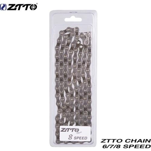 ZTTO 6 7 8 Speed Chain Mountain Bike Road Bicycle Parts High Quality Durable Chains missing link for parts K7 System
