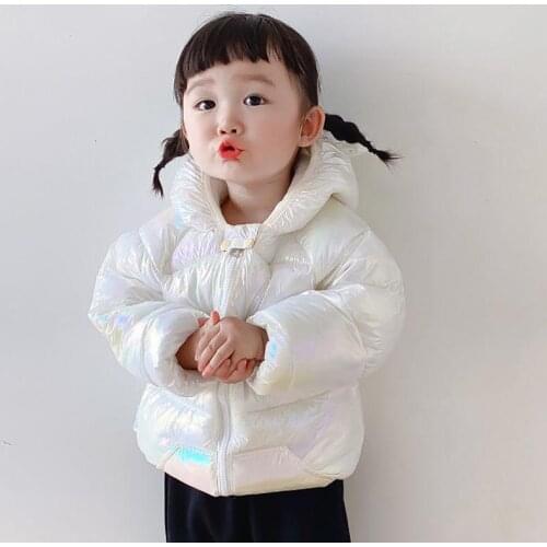 Kids Hooded Jackets Winter Warm Thick Coat Kids Clothes Zip Pockets Outwear Winter Boys Girls Long Sleeve Coats Candy Color 2-6y