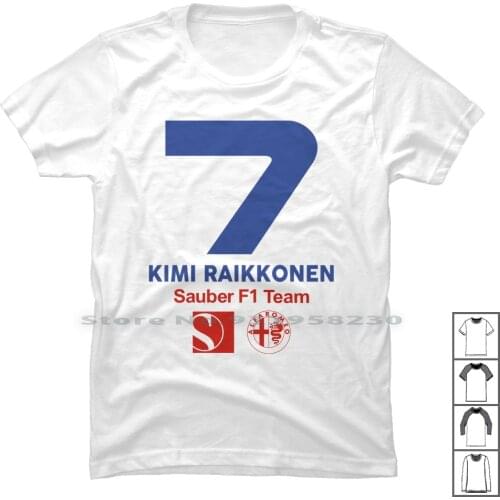 Kimi T Shirt 100% Cotton Motorsport Formula Racing Sport Motor Port One Ra Mi Ko
