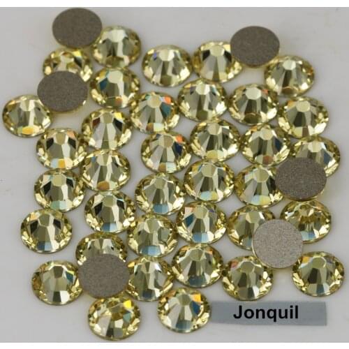 Good Quality ss3-ss34 Jonquil Flat Back Nail Art Non Hotfix Glue On Rhinestones