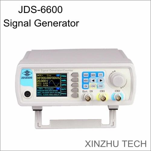 JUNTEK JDS6600-60M 60MHZ Signal Generator Digital Control Dual-channel DDS Function Signal Generator frequency meter Arbitrary