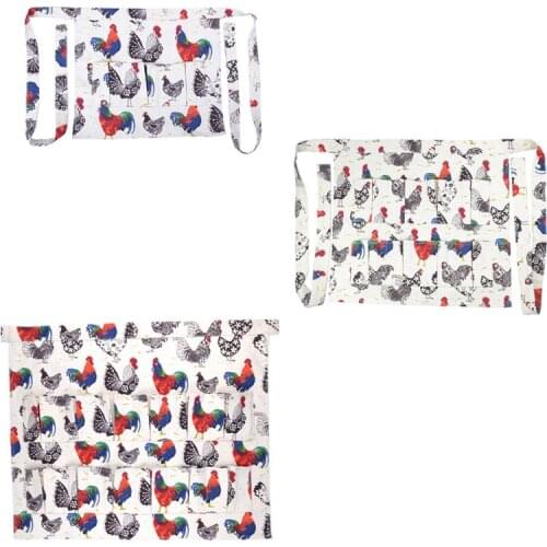 Multi-pocket Eggs Harvest Working Aprons Goose Eggs Collection Aprons H58C