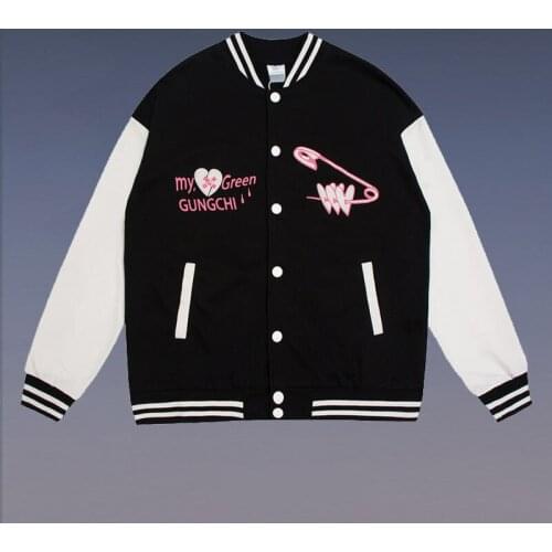 Womens Coats Jackets Men High Street Hip Hop Baseball Uniforms Street Casual Coat Loose Stitching Jacket Tops 2021 Summer New