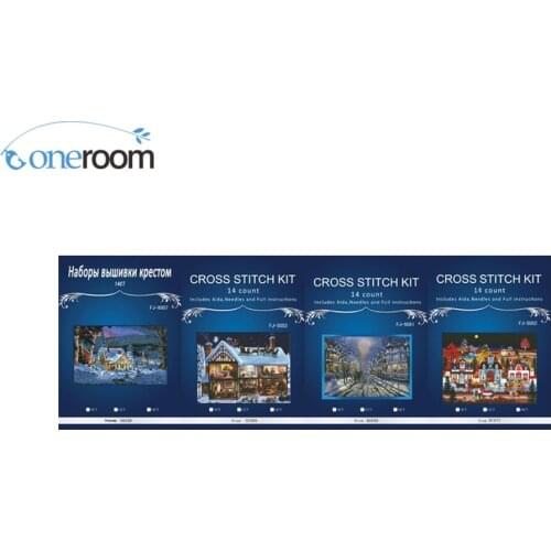 4 Story house Similar DMC threads DIY Handmade Counted Cross Stitch Needlework Set Embroidery Kit Home Decoration