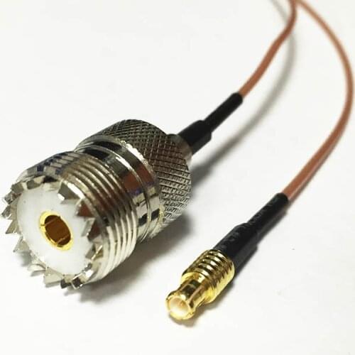 New UHF Female Jack SO239 Switch MCX Male Plug ST pigtail cable RG178 Wholesale 15CM 6" Adapter