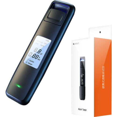 Portable Non-Contact Alcohol Tester with Digital Display Screen , USB Rechargeable BAC Police Grade High Accuracy
