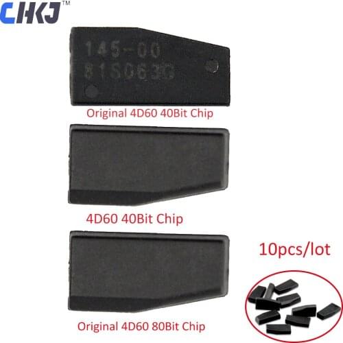CHKJ 10PCS/LOT Remote Transponder Blank Carbon 4D60 Car Key Chip 40Bit/80Bit For Ford Fiesta Focus Ka Mondeo High Quality
