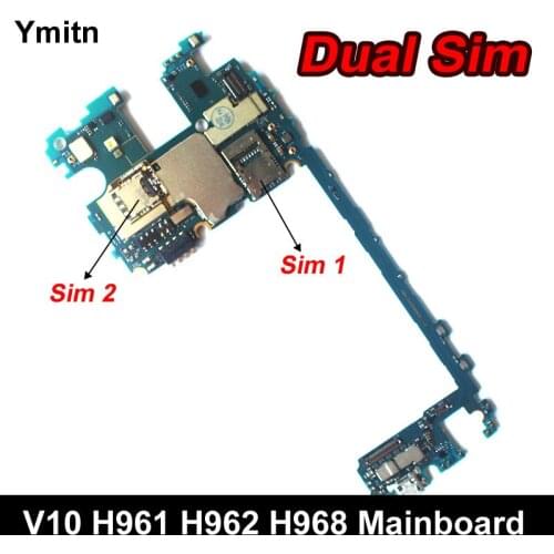Ymitn H Unlocked Mobile Electronic Panel Mainboard Motherboard Circuits For LG V10 H961 H961N H968 H962 4+64GB Dual Sim