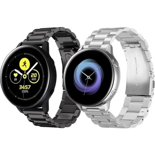 Band For Samsung Galaxy Watch 42mm 46mm Active 1/2 40/44 mm Bands Stainless Steel Classic Strap 20mm Quick Release Watch Strap