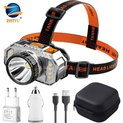 Led Super Bright Headlamp Rechargeable Lantern High Light Mineral Lamp High Power Super Long Lithium Battery Standby Xenon