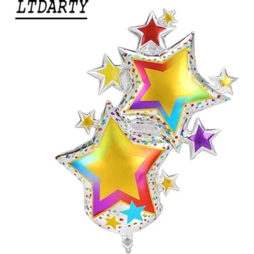Aluminum foil balloon birthday party opening ceremony wedding decoration starburst five-pointed star aluminum foil balloon party