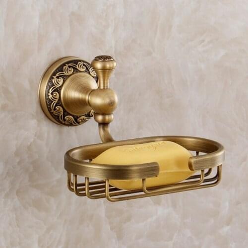2015 Promotion Soap Box Banheiro Fashion Copper Hardware Accessories Bathroom Antique Soap Net Vintage Box American Classical