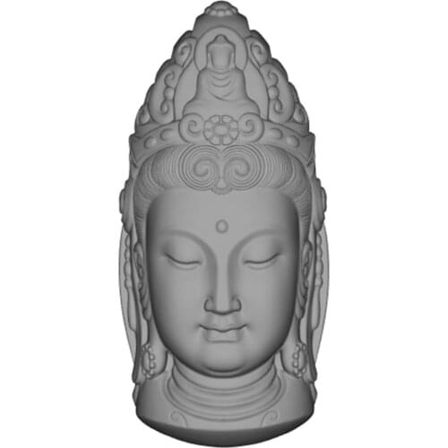 3D Avalokitesvara Buddha Candle Mould Silicone Molds for Candle Make Decorating Resin Epoxy Gypsum Concrete Statue Silicone Mold