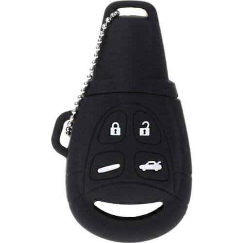 4 Buttons Silicone Rubber Car Key Case Shell Cover Remote Fob For SAAB 9-3 9-5 93 95